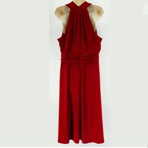 Jones Wear Dresses - 16 XL 1X▪️RED RUCHED WAIST MIDI DRESS Plus Size Jones Wear Dresses - 16 XL 1X▪️RED RUCHED WAIST MIDI DRESS Plus Size
